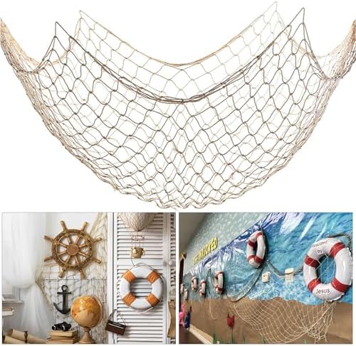 2mm Natural Cotton Fish Net Party Decor