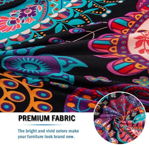 Lussenwert Square Ottoman Cover with Elastic Bottom
