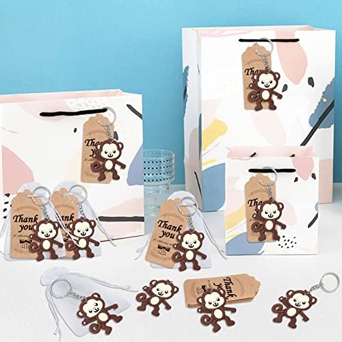 40 Pack Monkey Keyring Party Favor for Monkey Lover