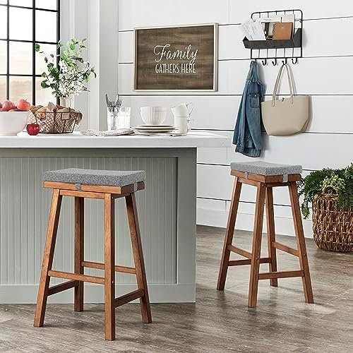 Tromlycs Rectangular Bar Stool Cushion Cover 18x95 Inches Light Grey