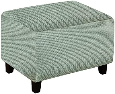 2025 Wear Resistant Sofa Ottoman Cover Stretch Fit Foot Stool Slipcover