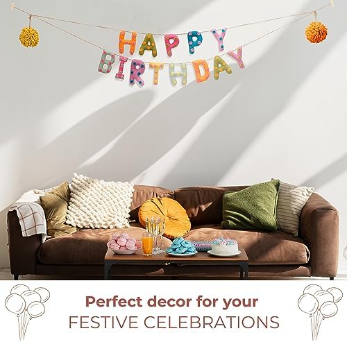 Folkulture Happy Birthday Garland 72 Inches