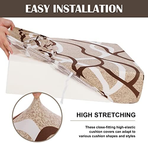 SearchI Stretch Pattern Sofa Cushion Covers - Small 1 Seat