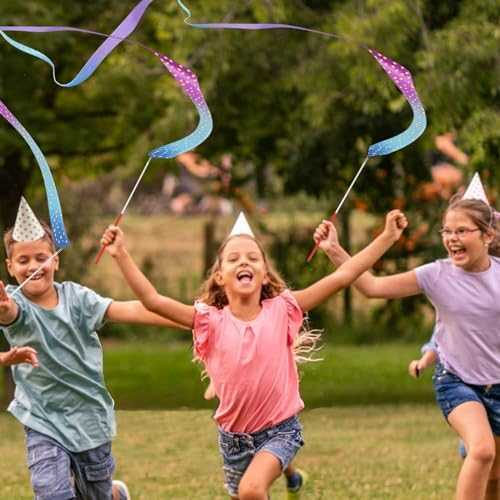 AITIME Star Dance Streamers Ribbon Wands 20 Pack