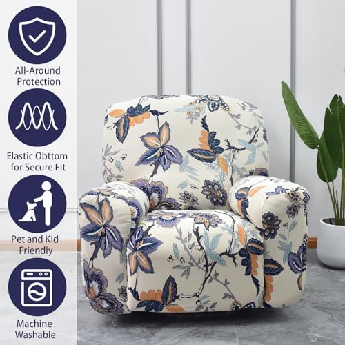 Iauddy 4-Piece Recliner Slipcover Set