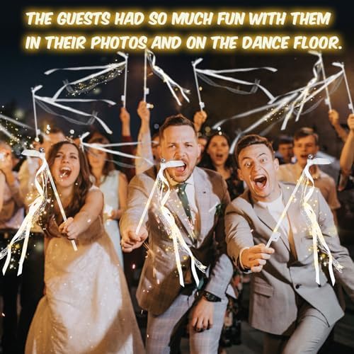 100PCS LED Fairy Wands with Bells for Wedding