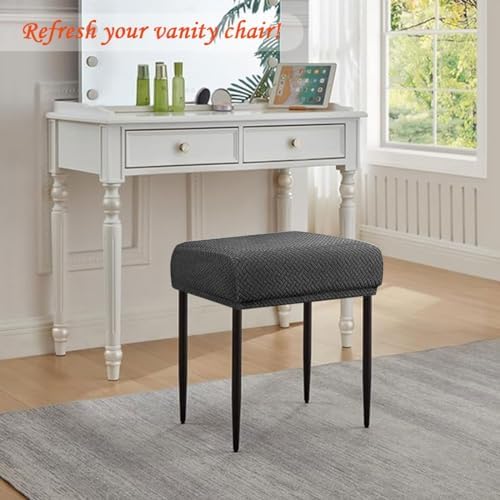 Levoberg Dark Gray Stool Covers Set of 2