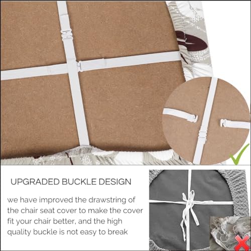 SearchI Water Repellent Seat Covers for Dining Chairs 6 Pack