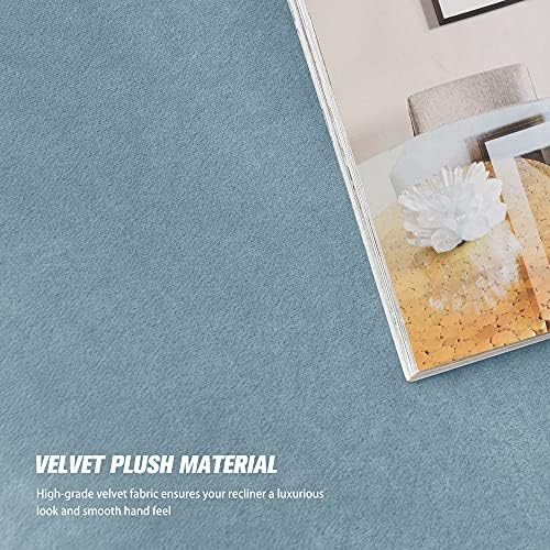 Stretch Velvet Ottoman Covers for Living Room Storage Stool