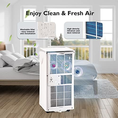 10000 BTU 4-in-1 Portable AC Heater With Fan and Dehumidifier