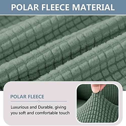LINGERIN 7 Piece Stretch Sofa Covers Matcha Green