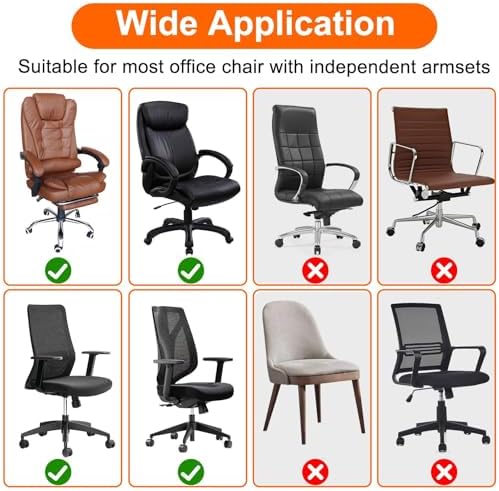 SUNJOYCO Office Chair Cover Set for Swivel Chairs