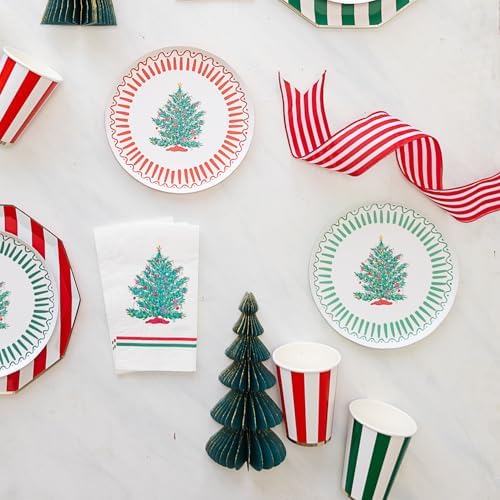 Bonjour Fte X One Only Paper Christmas Tree Plates 8 Pack