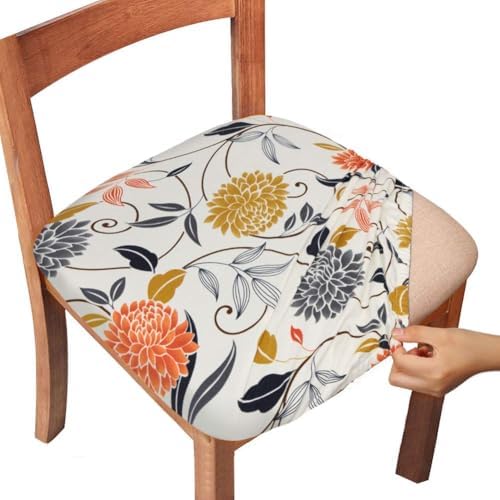 Gute Chair Seat Covers with Elastic Ties and Button