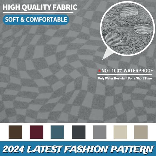 ZNSAYOTX Stool Covers Soft Durable Washable Ottoman Footrest Slipcovers for Small Stools