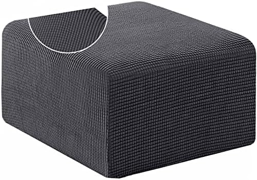 Stretch Ottoman Cover Square 24x24 38x38 40x40 Inches
