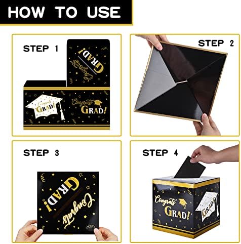 Gatherfun Graduation Card Box for Party Favors Decorations