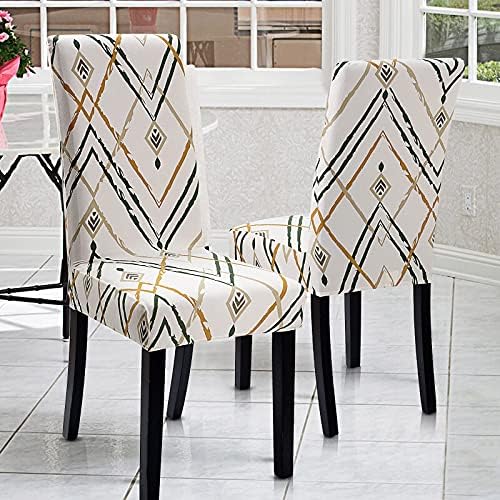 YISUN Dining Chair Covers 4 Pack Light Beige