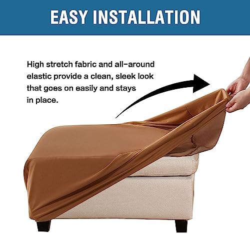 HVERSAILTEX Waterproof Ottoman Slipcover Rectangle