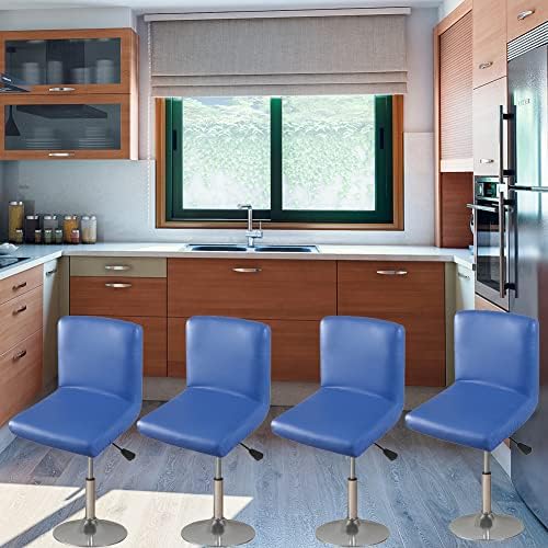 HFCNMY Bar Stool Covers 2 Pack Waterproof PU with Backs