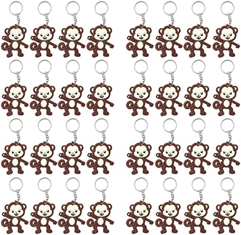 40 Pack Monkey Keyring Party Favor for Monkey Lover
