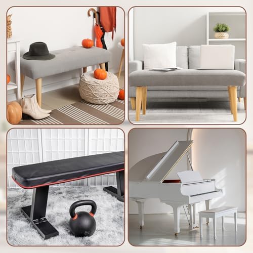 Uxcell Stretch Dining Bench Slipcover White Washable and Durable