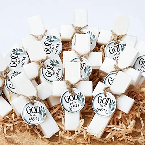 50 Pcs Cross Shaped Baptism Soap Favors