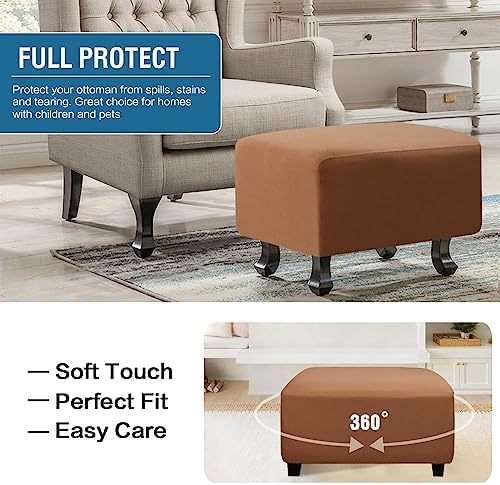 HVERSAILTEX Waterproof Ottoman Slipcover Rectangle