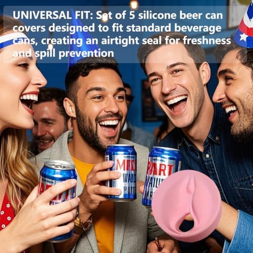 10pcs Vagina-Shaped Silicone Can Lid - Bachelor Party Gift