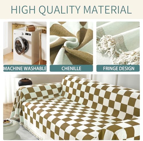 LavishCover Khaki 71x93 Sofa Slipcover