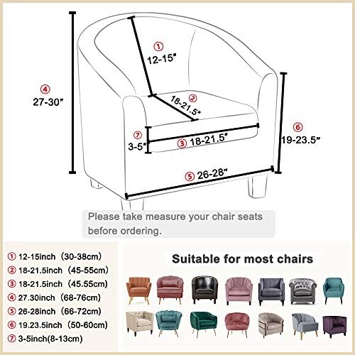 Lellen Tub Chair Slipcover with Cushion Cover