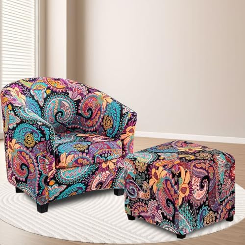 Lussenwert Square Ottoman Cover with Elastic Bottom