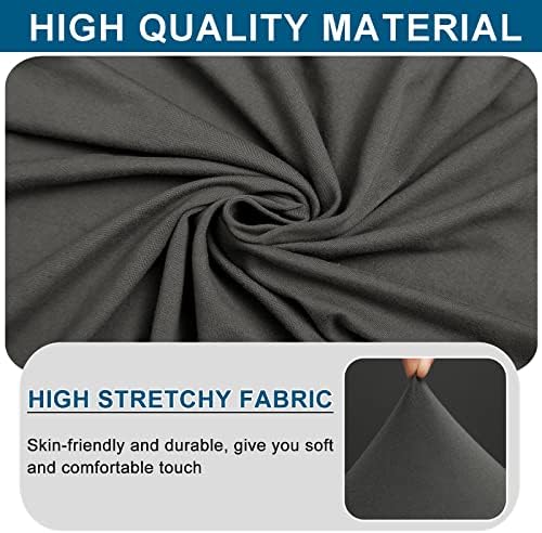 WOMACO Gray Stool Cover with Back Design