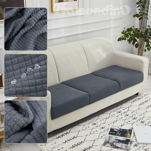 Framendino 3 Pack Dark Grey Sofa Slipcovers