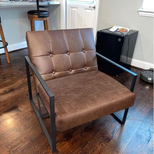 Fuloon Stretch Seat Cushion Covers Brown 2 Pcs