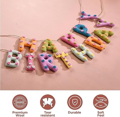 Folkulture Happy Birthday Garland 72 Inches