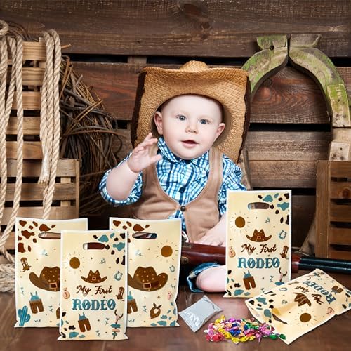 50PCS Cowboy Party Favor Bags for Kids Western Theme Gift Bags