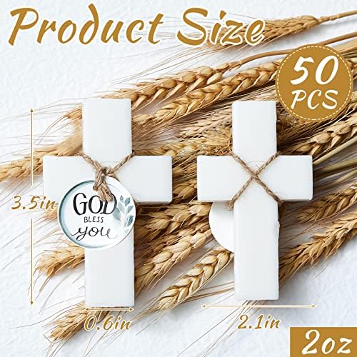 50 Pcs Cross Shaped Baptism Soap Favors