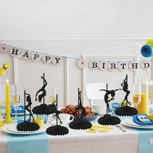6 PCS Honeycomb Table Centerpiece for Pole Dance Party