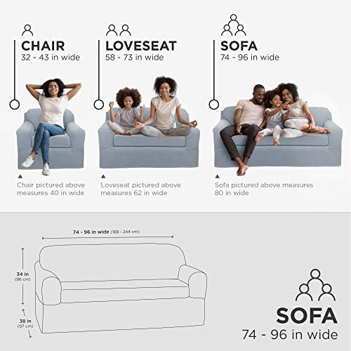 MAYTEX Pixel Ultra Soft Stretch Slipcover Set