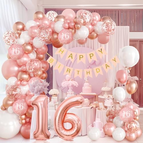 100pcs Sweet 16 Decorations Kit for Girls
