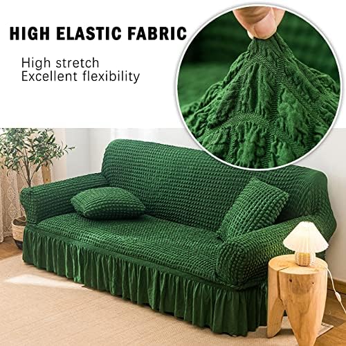 Jeloris Stretch Sofa Slipcover with Skirt Durable and Washable