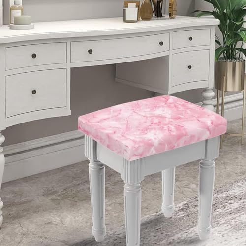 Pink Texture Bar Stool Covers Set of 2