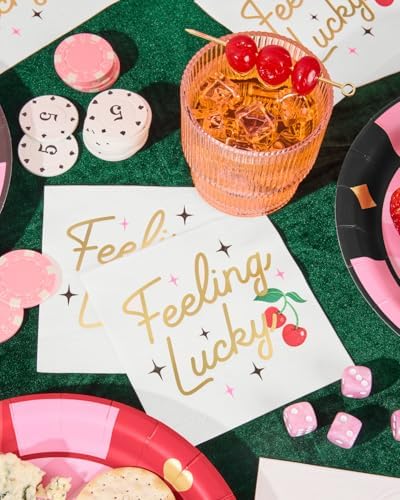 XO Fetti Feeling Lucky Napkins 3-Ply 25 Pc Set