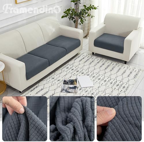 Framendino 3 Pack Dark Grey Sofa Slipcovers