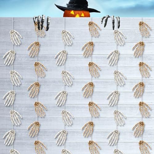 Halloween Party Decorations Hand Bone Ornaments for Festive Events