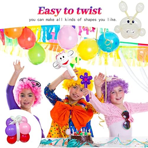 260 Clear Thickening Long Balloons 100pcs for Arch and Twisting