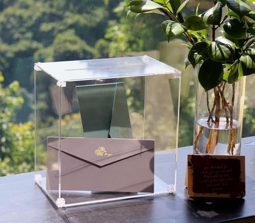 Clear Acrylic Card Box for Wedding and Party Supplies