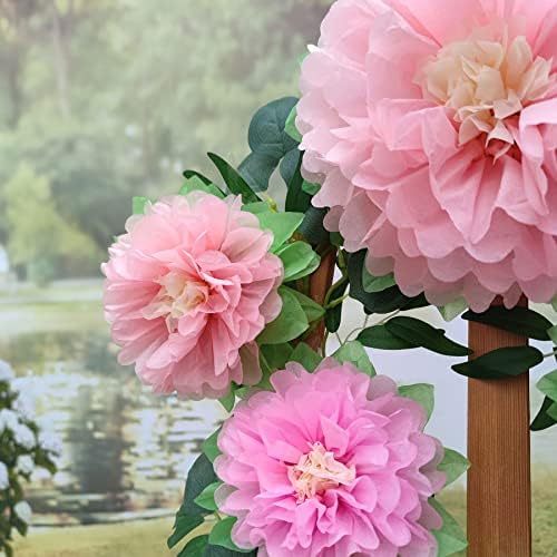 Pink Flowers Decoration 6PCS for Party and Home Use