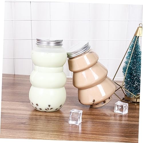 Cabilock 10pcs Snowman Beverage Bottles for Party Packaging
